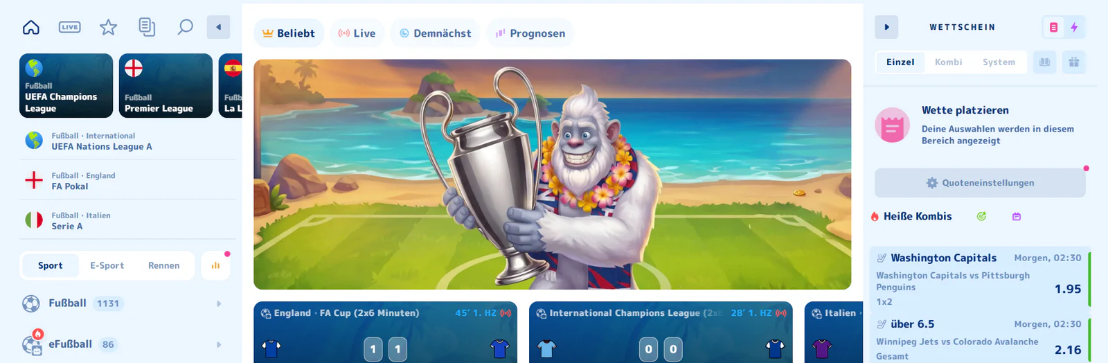 CasinoJoy sports betting and esports options