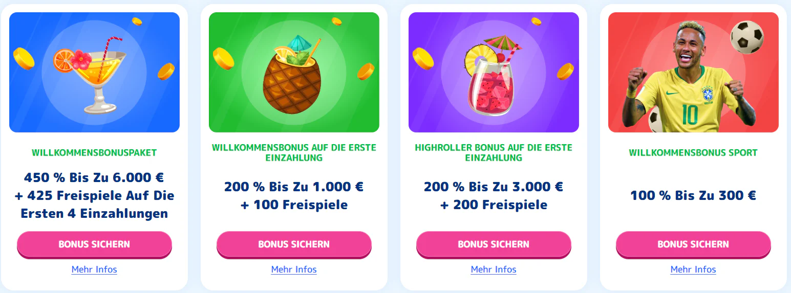 CasinoJoy welcome bonus offers for new casino players